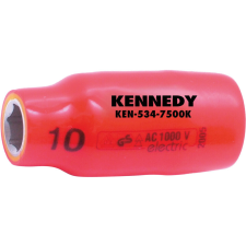 Kennedy Kennedy dugókulcs 1/2" 6 szög 18mm szigetelt 1000V dugókulcs