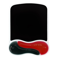 Kensington Egéralátét géltöltésű csuklótámasszal kensington duogel fekete-piros 62401 asztali számítógép kellék