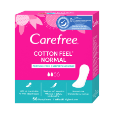 Kenvue Carefree Cotton intimbetétek - 56 db intim higiénia