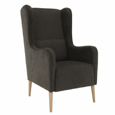  Kényelmes fotel, barna/bükk, BREDLY bútor