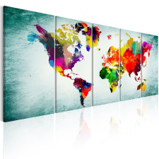 Kép - falitérkép - World Map: Green Vignette Világtérkép 225x90 térkép