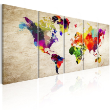 Kép - falitérkép - World Map: Painted World Világtérkép 225x90 térkép