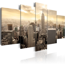 Kép - New York and sunrise 100x50 grafika, keretezett kép