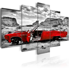  Kép - Red retro autó Colorado Desert - 5 db 200x100 grafika, keretezett kép