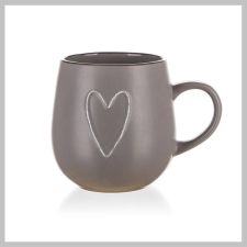  Kerámia bögre HEART 500 ml, barna 60221524B bögrék, csészék