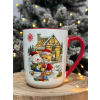  Kerámia karácsonyi bögre maci és hóember 500ml