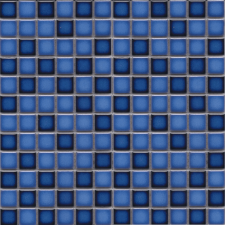  Kerámia mozaik Premium Mosaic kék 30x30 cm fényes MOS23MIXBL csempe