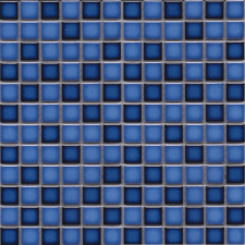 Kerámia mozaik Premium Mosaic kék 30x30 cm fényes MOS23MIXBL csempe
