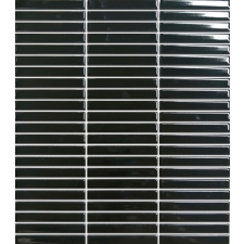 Kerámia mozaik Premium Mosaic Kit Kat black 28x31 cm fényes MOSKK3BKL csempe
