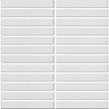 Kerámia mozaik Premium Mosaic Kit Kat white 30x30 cm matt MOSKK2WHM csempe