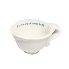 Kerámia pohár, Incartato Ceramics, Egészség, 130 ml, fehér bögrék, csészék