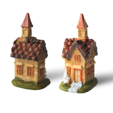  Kerámia tornyos házikó dekorációs kellék