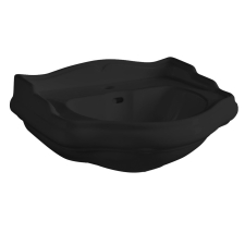 KERASAN RETRO kerámiamosdó, 56x46,5cm, matt fekete fürdőkellék