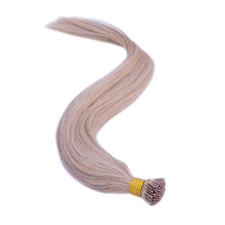  Keratinos I-TIP Emberi Póthaj Mikró Gyűrűzéshez Világos Aranyszőke 60cm (Szín #18) póthaj