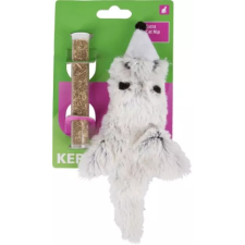 Kerbl Macskajáték - hermelin, külön macskamentával, 17 cm játék macskáknak