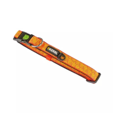 Kerbl Nyakörv fényvisszaverős 20mmx40-55cm, fekete-narancs nyakörv, póráz, hám kutyáknak
