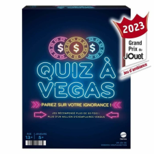  Kérdések és válaszok halmaza Mattel Quiz à Vegas (FR) társasjáték
