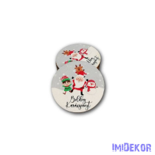  Kerek karácsonyi 5cm 5db/csomag - Együtt dekorációs kellék