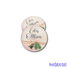  Kerek karácsonyi 5cm 5db/csomag - Rosegold édes otthon dekorációs kellék