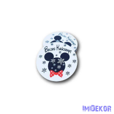  Kerek karácsonyi 7cm 5db/csomag - Mickey dekorációs kellék
