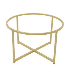 Kerek keret dohányzóasztalhoz, BalustradeTM, fém, arany, L800mm x 450mm H, PM3G bútor