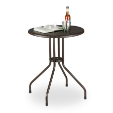 Kerek polyrattan kerti asztal barna 60 cm 10035734 kerti bútor
