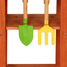  Kerekes kerti sárkonyha kerekeken kiegészítők csap kültéri Lulilo Sableto 116 cm konyhakészlet