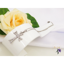  Kereszt medálos gold filled nyaklánc-rodium nyaklánc