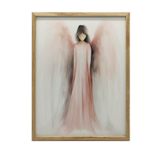 KERET FAL PLAKÁT ANGYAL GENTLE PEACE 50x70 CM SÖTÉTBANA grafika, keretezett kép