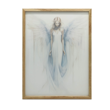 KERET FALI PLAKÁT ANGYAL BLUE BLUE 50x70 CM MATT grafika, keretezett kép