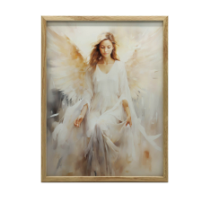  KERET FALI PLAKÁT ANGYAL FÓKUSZ SÖTÉTBARNA KERETTEL 70x100 grafika, keretezett kép