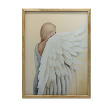 KERET FALI PLAKÁT ANGYAL INkarNÁCIÓ 30x40 CM SÖTÉTBARNA grafika, keretezett kép