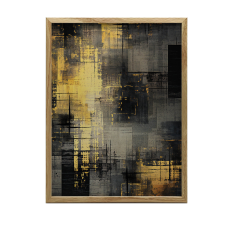 KERET FALI PLAKÁT ARANY ÁRNYAKOK MINIMALIZMUS 40x50 CM grafika, keretezett kép