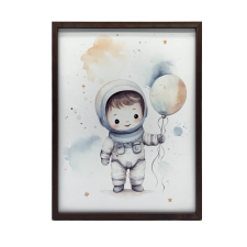 KERET FALI PLAKÁT AZ UNIVERZUM FELFEDEZŐ Léggömbbel 30x40 CM grafika, keretezett kép