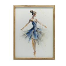 KERET FALI PLAKÁT BALET RUHA Elegance OF DANCE 70x100 CM grafika, keretezett kép