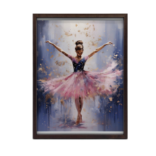  KERET FALI PLAKÁT BALLERINA GRACE IN MOVEMENT 50x70 CM grafika, keretezett kép