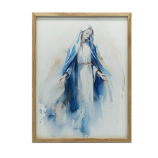 KERET FALI PLAKÁT BLESSED MARY 40x50 CM FEKETE grafika, keretezett kép