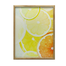 KERET FALI PLAKÁT CITRUS CHARM SUMMER 50x70 CM MATT grafika, keretezett kép