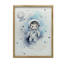 KERET FALI PLAKÁT EGY KIS FELFEDEZŐ CSILLAGÚTJA 30x40 CM grafika, keretezett kép