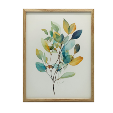 KERET FALI PLAKÁT EUCALYPTUS ELEGANCE LARGE 70x100 CM grafika, keretezett kép