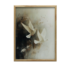 KERET FALI PLAKÁT GALMBOK LENYOMÁSOK ARANY KERET 50x70 CM grafika, keretezett kép