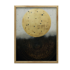  KERET FALI PLAKÁT GOLDEN COSMIC CIRCLE 70x100 CM MATT TÖLGY