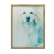 KERET FALI PLAKÁT GOLDEN FRIEND 70x100 CM ALUMÍNIUM ARANY grafika, keretezett kép