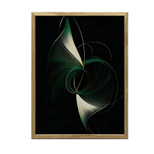 KERET FALI PLAKÁT GÖRBELI SÖTÉT ELEGÁNCIA 30x40 CM grafika, keretezett kép
