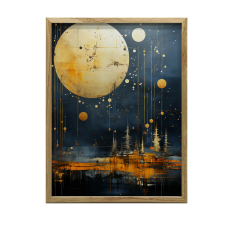 KERET FALI PLAKÁT IPARI ÁLOM TÁJ 30x40 CM grafika, keretezett kép