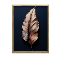 KERET FALI PLAKÁT LUXUS LEVÉS ROSE GOLD 40x50 CM grafika, keretezett kép
