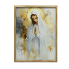 KERET FALI PLAKÁT MÁRIA IMÁJA GOLDEN GLOW 60x90 CM grafika, keretezett kép