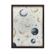 KERET FALI PLAKÁT MOON HARMÓNIA FEKETE 70x100 CM grafika, keretezett kép