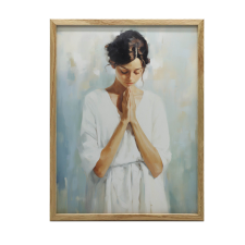 KERET FALI PLAKÁT NYUGULÓ TÜKRÖZŐDÉS VALLÁSI 40x50 CM grafika, keretezett kép