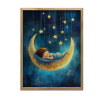  KERET FALI PLAKÁT SÖTÉTBARNA ÁLOM A HOLDON 50x70 CM